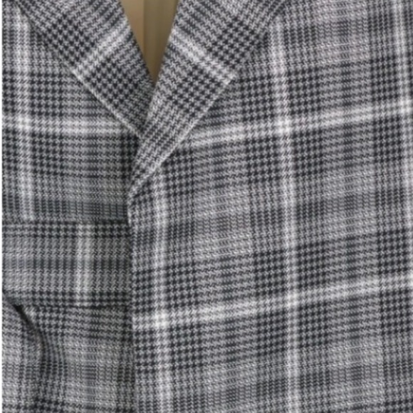 NWT MO&Co Short Checked Jacket w/ Tailored Collar - Picture 2 of 5